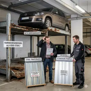 Alu-Profile oder Trapetzbleche